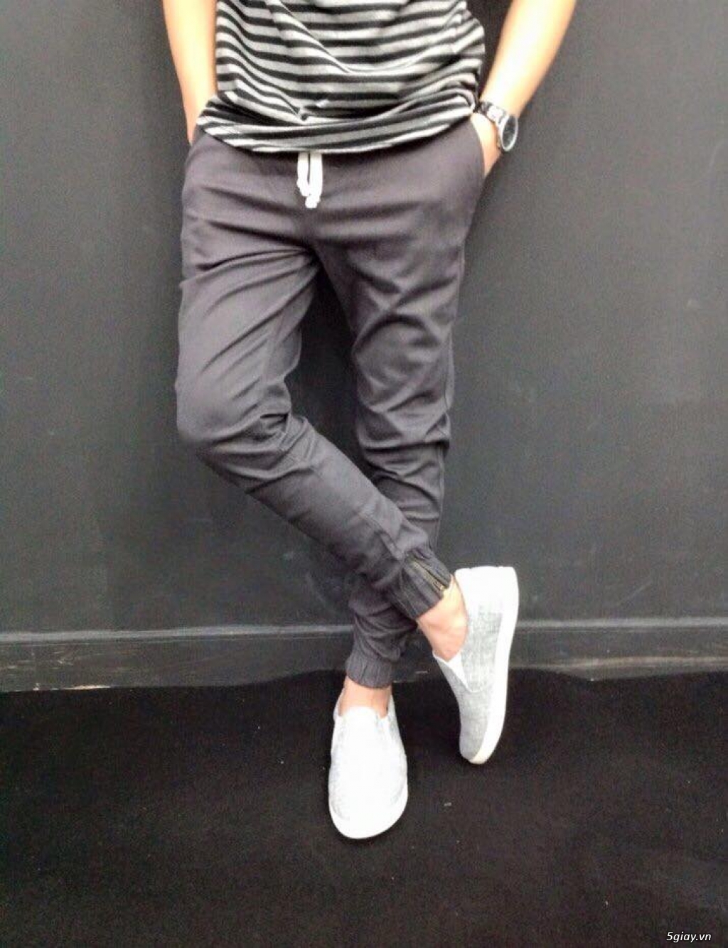 Quần Jogger Paint Kaki Nam Trẻ Trung Năng Động - 5