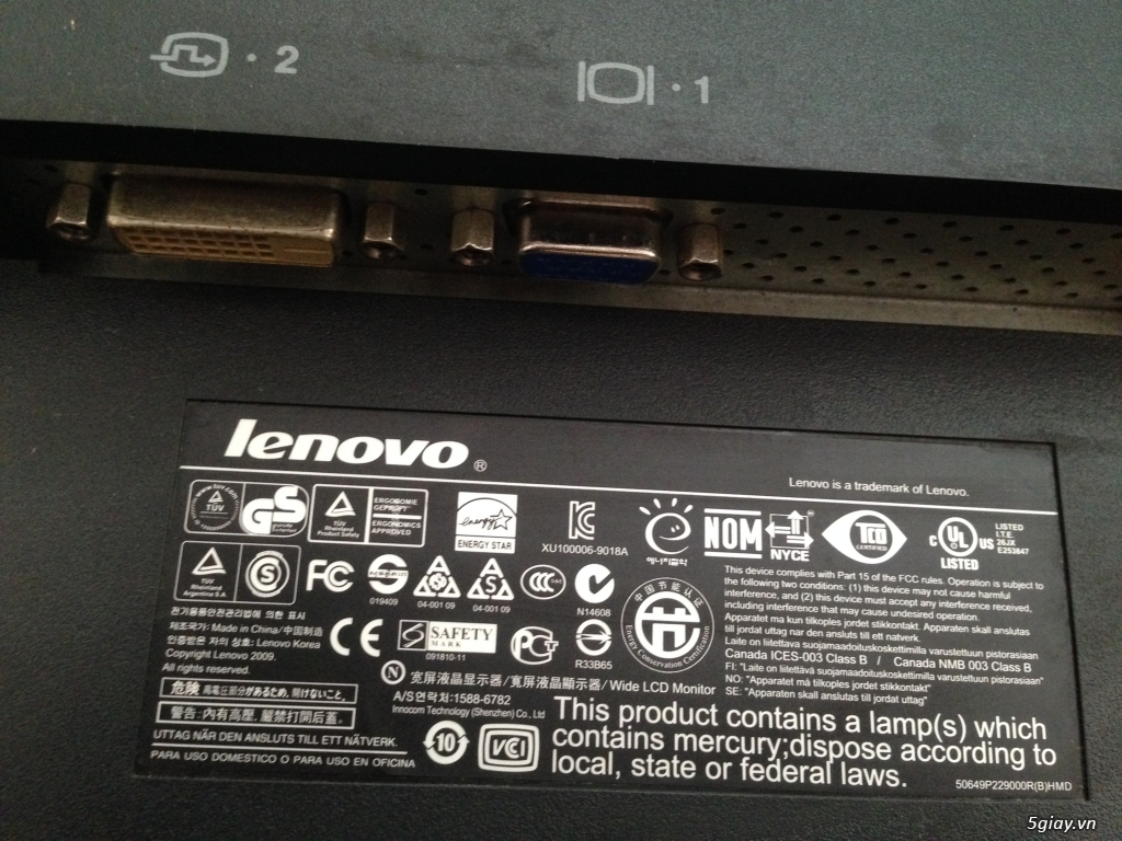 Màn hình Lenovo 22'' Thinkvision - 2