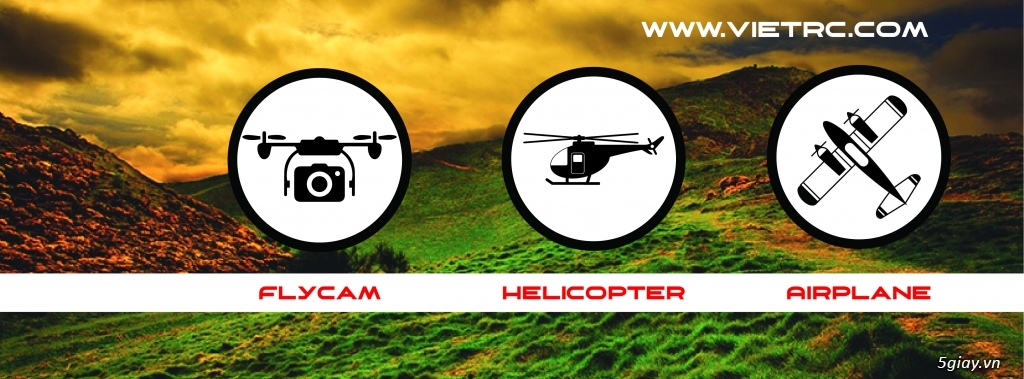 VIETRC SHOP - Chuyên Drone, Flycam, Máy bay mô hình, xe điều khiển từ xa, Ca nô điều khiển