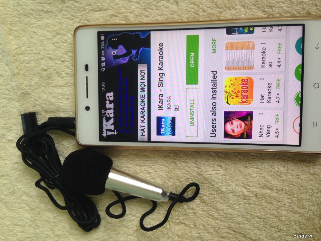 Mic hát karaoke mini cho iphone, ipad - 1