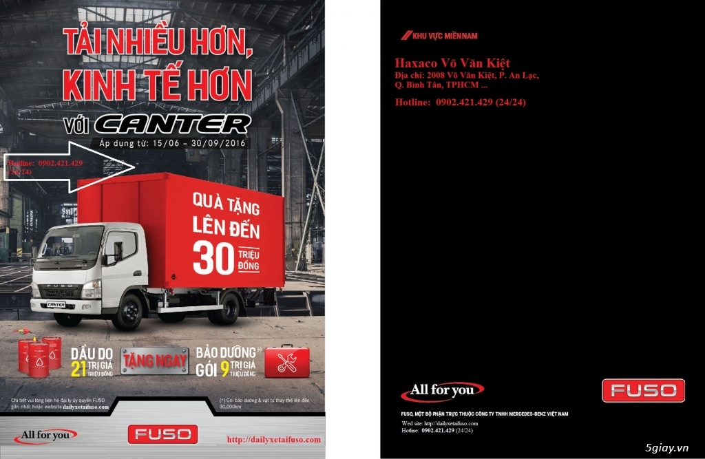 Xe tải Fuso khuyến mãi khủng- 0902421429