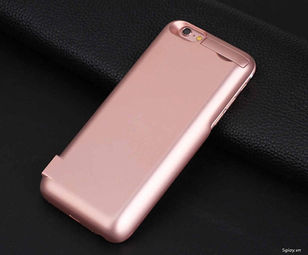 Nắp lưng kết hợp pin 7000 cho Iphone 6s, 6 màu hồng đồng