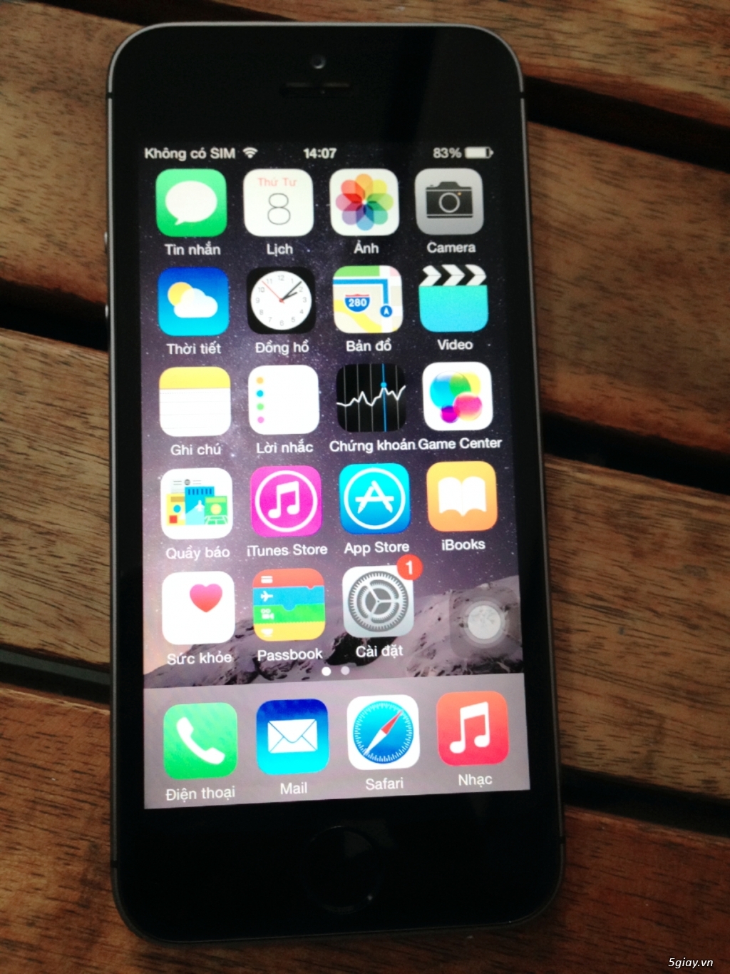 bán iphone 5s xám quốc tế zin mới 99%