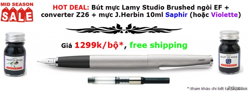 Hot deal: Lamy, Faber-Castell, J.Herbin, Pelikan, Montblanc, Kaweco, Rotring, ... update last page