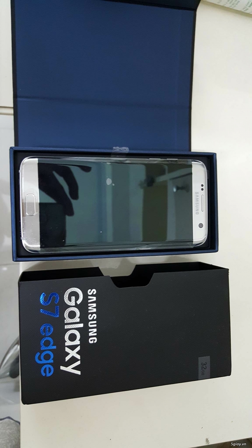 SAMSUNG S7 EDGE SILVER 32GB NEW 100% CHƯA ACTIVE - 2