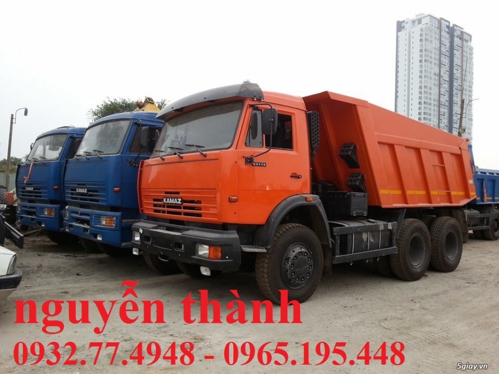 xe ben kamaz 3 chân nhập khẩu - 1