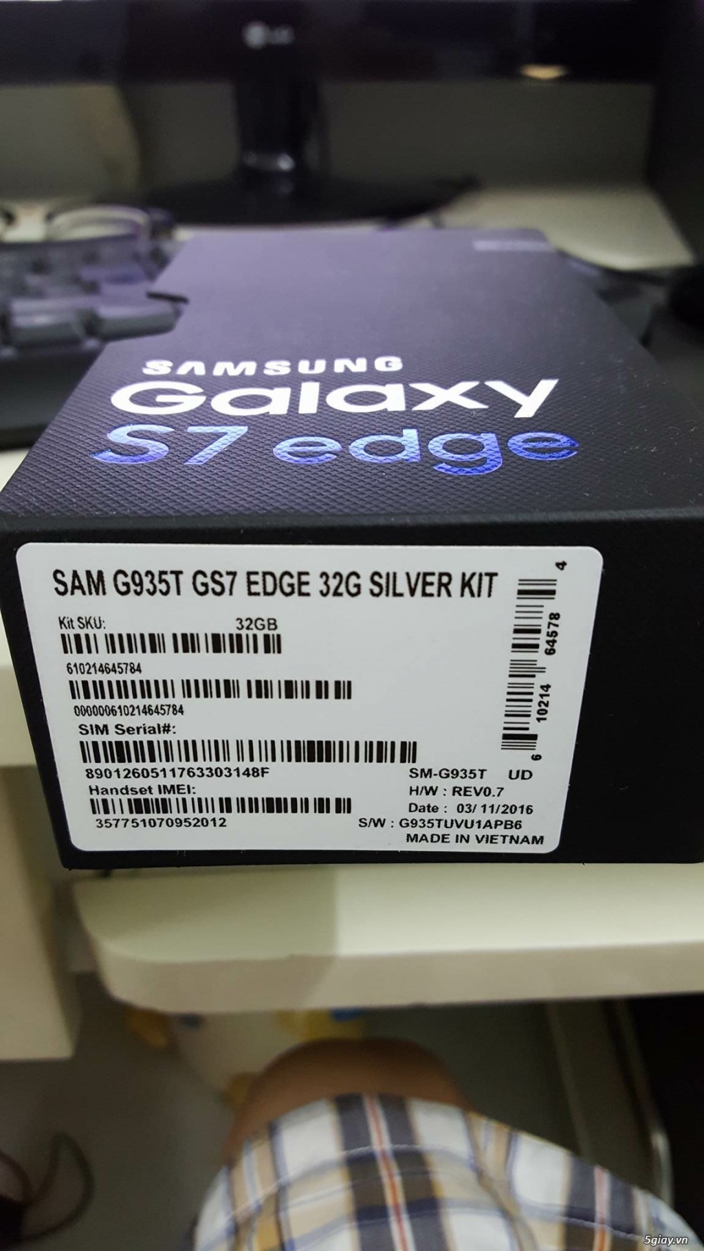 SAMSUNG S7 EDGE SILVER 32GB NEW 100% CHƯA ACTIVE - 4