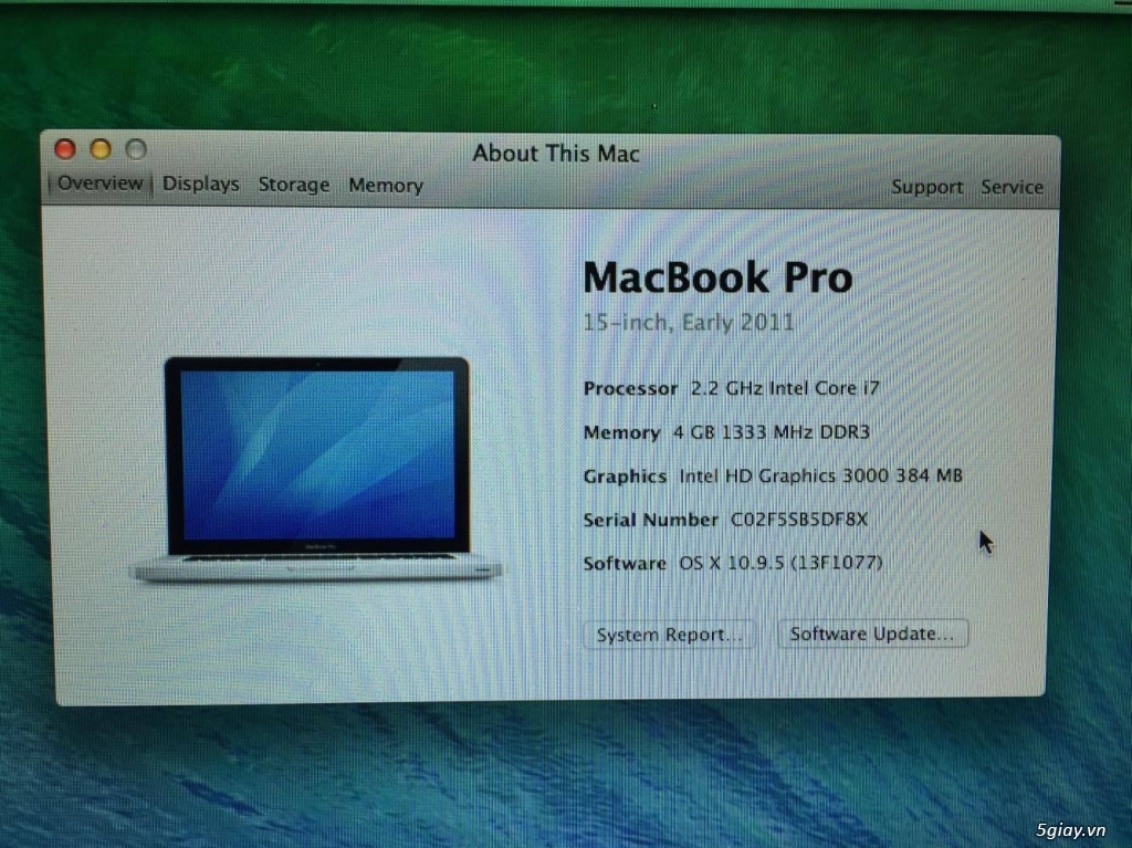 Macbook Pro 15inch 2011 MC723LL/A - 3