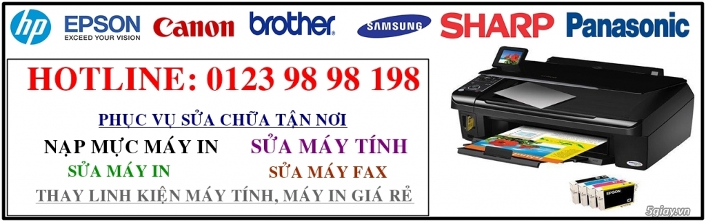 Sửa Máy in tận nơi, Cài win 7,8,10 - Sửa Máy Tính và Thay Linh Kiện chính hãng bảo hành 3th -> 1 năm