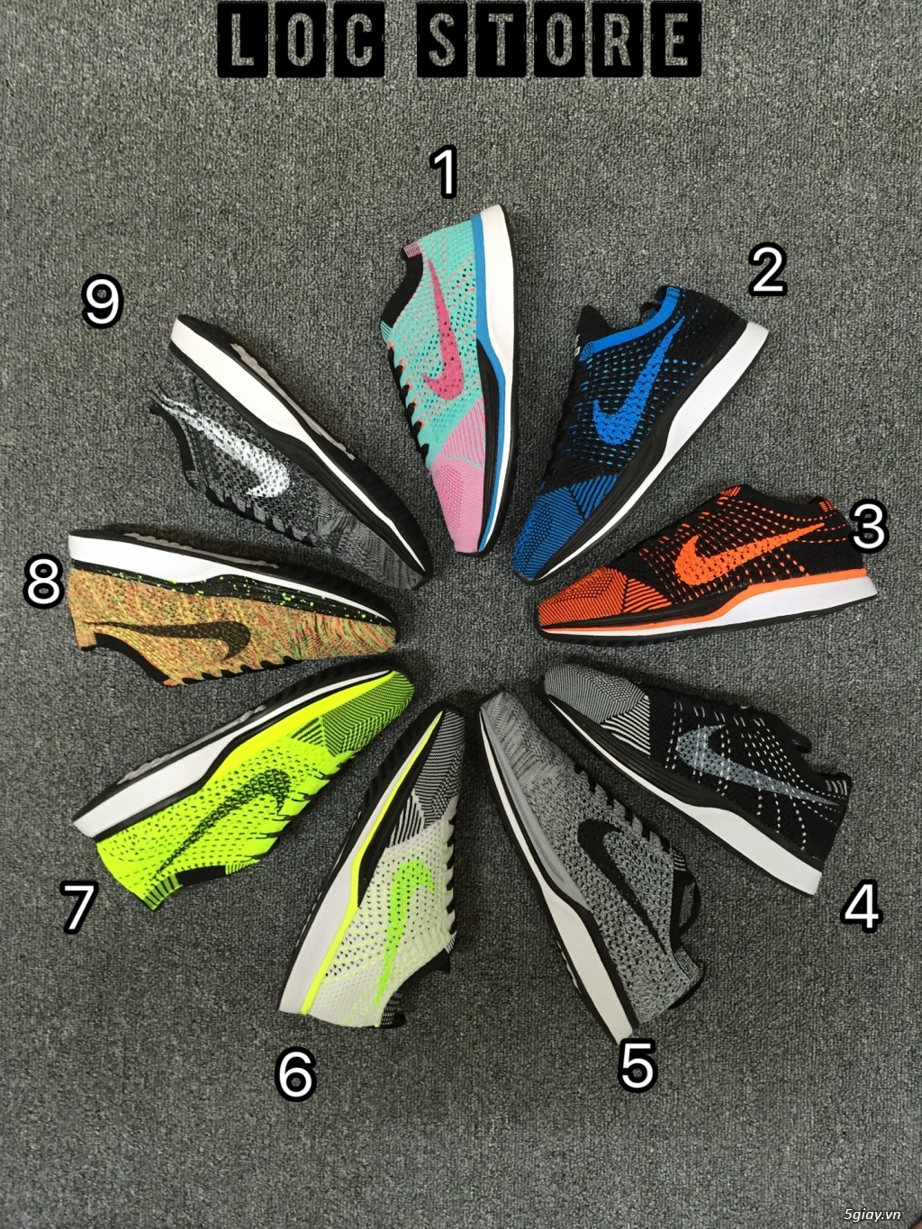 [LOC.NIKE] NIKE AIRMAX - FLYKNIT - FREE RUN - ADIDAS CHUYÊN CUNG CẤP SỈ LẺ - 4