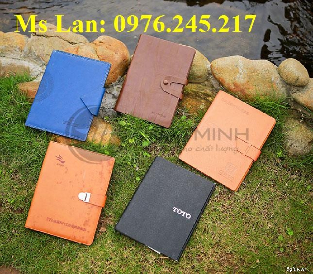 Sổ da - Sổ da dập Logo, Sổ da giá rẻ, Ví da - 3