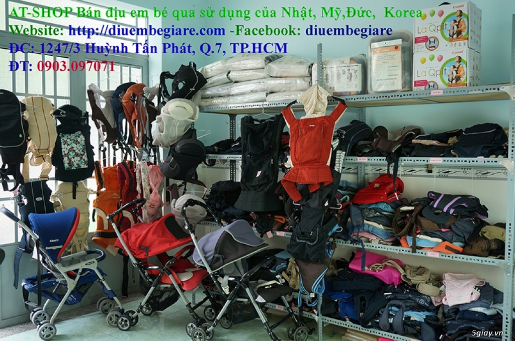 Shop bán Địu em bé cũ, còn rất mới của Nhật, Mỹ, Hàn Quốc giá siêu sốc - 1