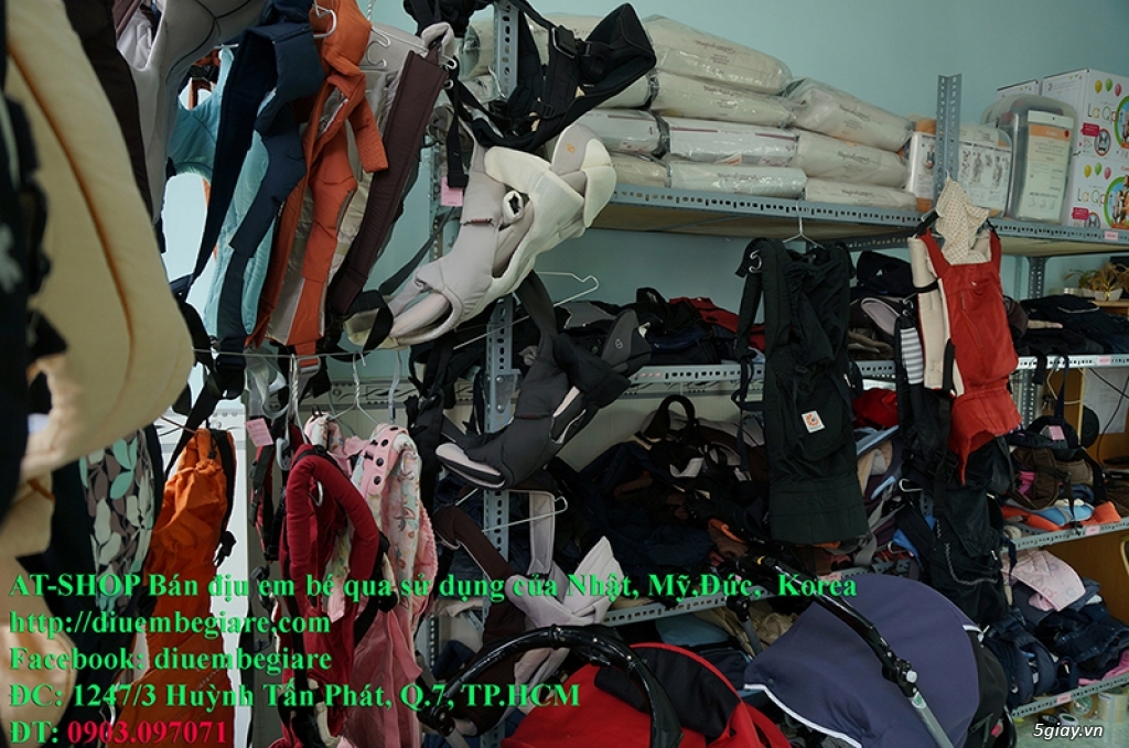 Shop bán Địu em bé cũ, còn rất mới của Nhật, Mỹ, Hàn Quốc giá siêu sốc