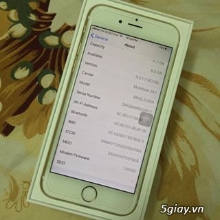 Bán iphone 6s 16gb quốc tế, màu Gold - 6