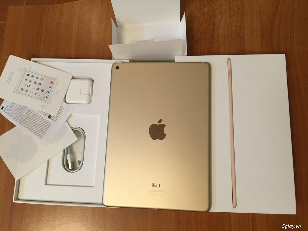 Bán Ipad Air 2 Gold 16GB Wifi Only - Fullbox BH Apple 12th - Mới 100%