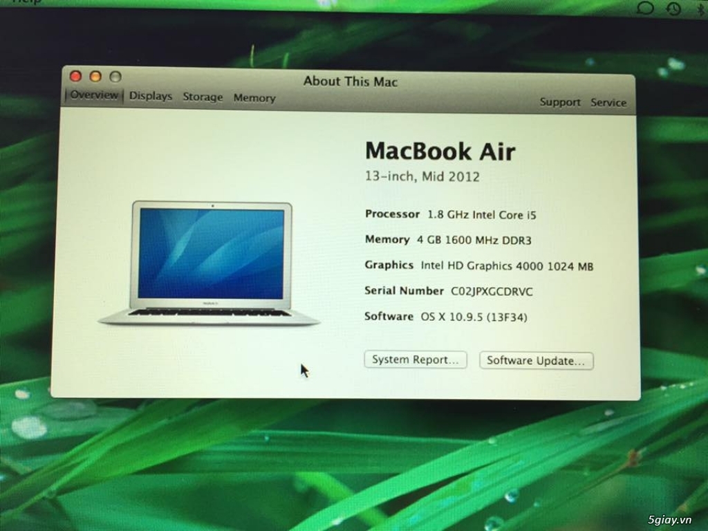 Bán Macbook Air MD231 Mới 99% Giá Rẻ, FullBox, Cycle Count 141. Lh: 0975.989.996 để xem máy - 6