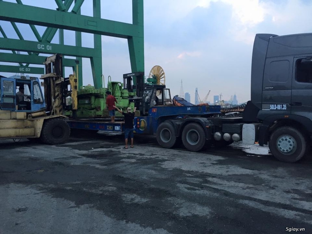 Vận chuyển cont hàng siêu trường siêu trọng từ Cảng Cái Lái đi tuyến Bắc Nam - 2