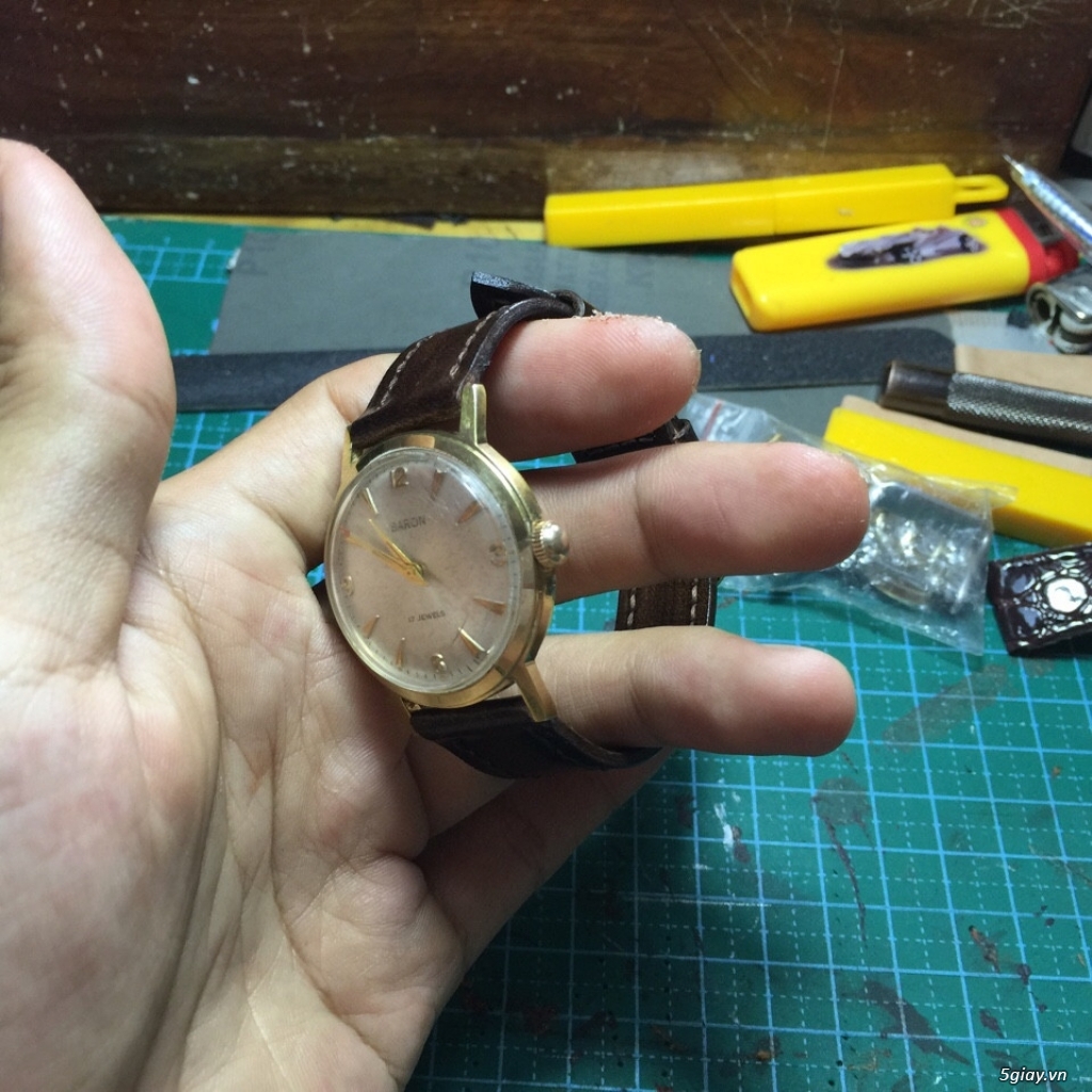 DÂY ĐỒNG HỒ HANDMADE DA BÒ CHẤT LƯỢNG CAO - 7
