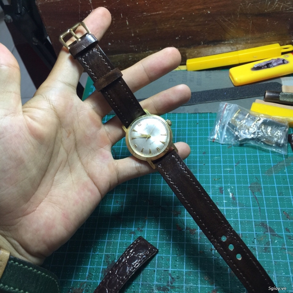 DÂY ĐỒNG HỒ HANDMADE DA BÒ CHẤT LƯỢNG CAO - 6
