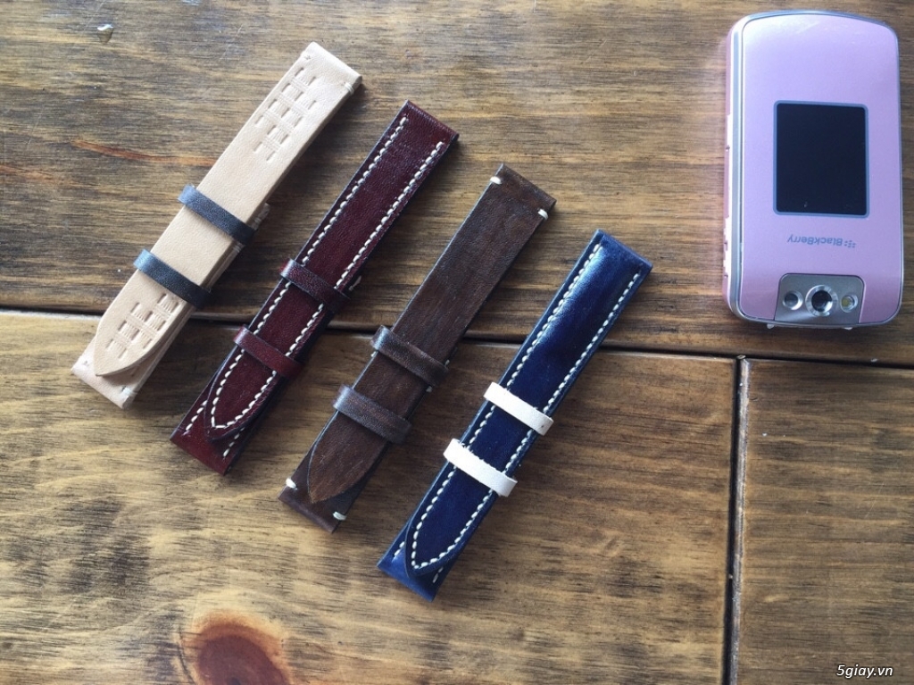 DÂY ĐỒNG HỒ HANDMADE DA BÒ CHẤT LƯỢNG CAO - 3