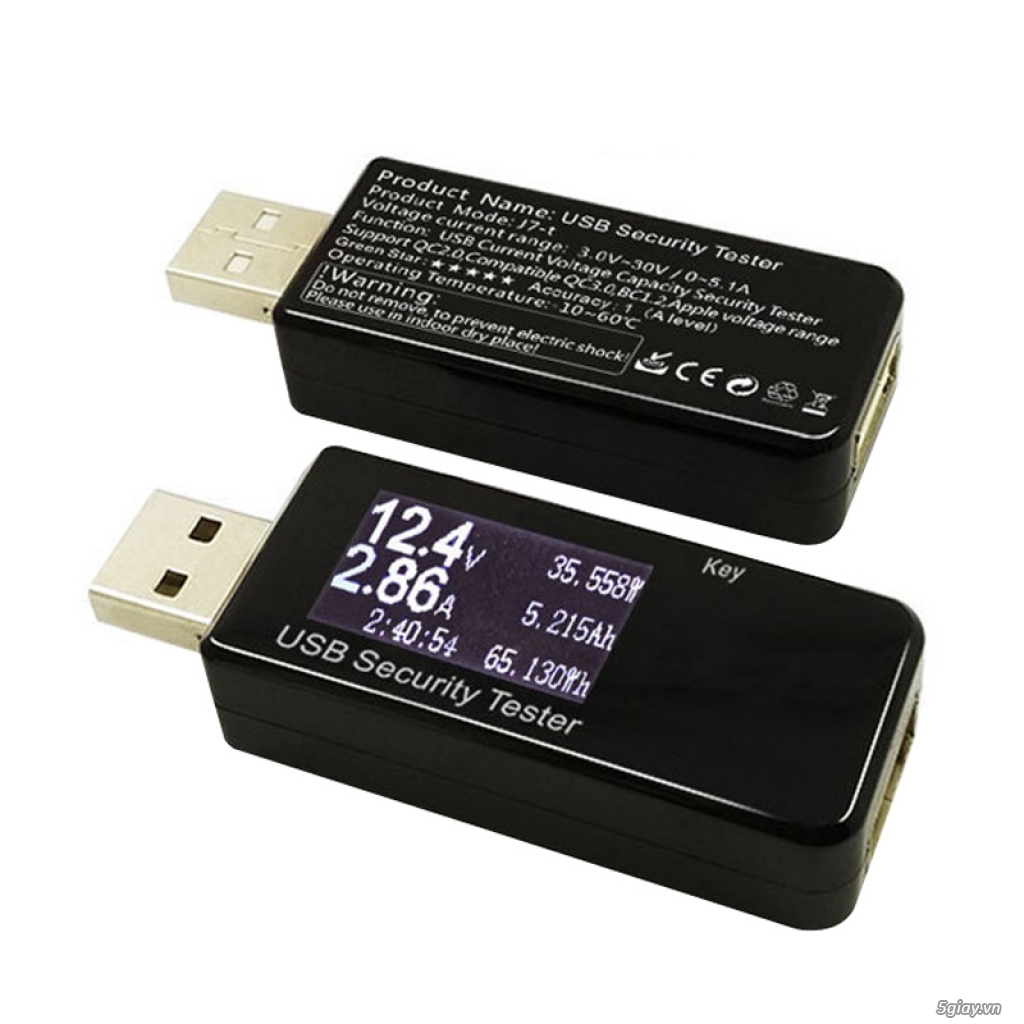 Bộ USB test đo dòng sạc điện thoại, kiểm tra pin sạc dự phòng, cục sạc - 6