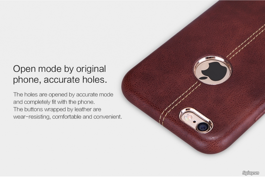 Ốp lưng da cao cấp NILLKIN Englon Leather Cover cho Iphone 6/6S chính hãng - 10