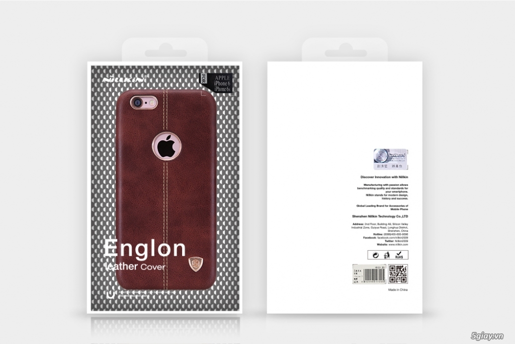 Ốp lưng da cao cấp NILLKIN Englon Leather Cover cho Iphone 6/6S chính hãng - 18