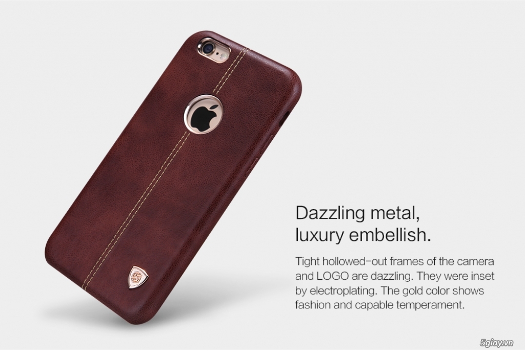 Ốp lưng da cao cấp NILLKIN Englon Leather Cover cho Iphone 6/6S chính hãng - 1