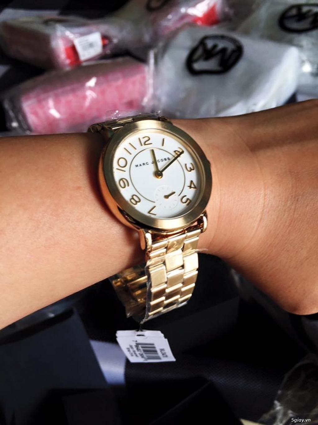 MARC JACOBS 'Riley' Bracelet Watch, 36mm, hàng authentic 100/100