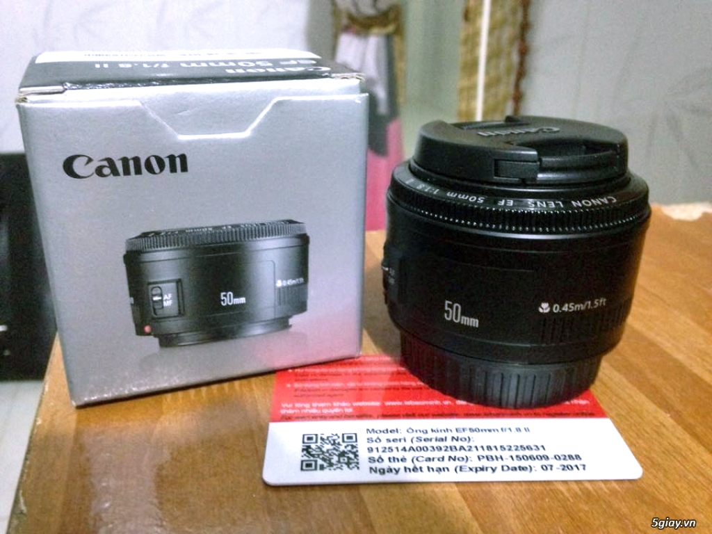 bán lens fix canon 18 - 55mm f3.6 - 5.6 và lens ef canon 50mm f 1.8 giá bèo cho ai mới tập chơi