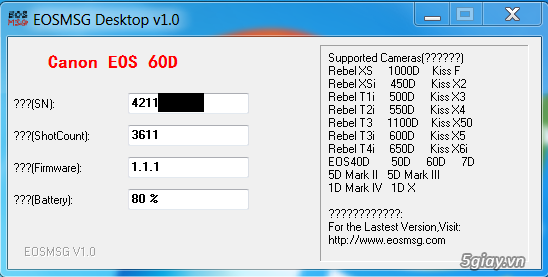 Cần bán Full Set Canon EOS 60D kèm lens 18-135stm