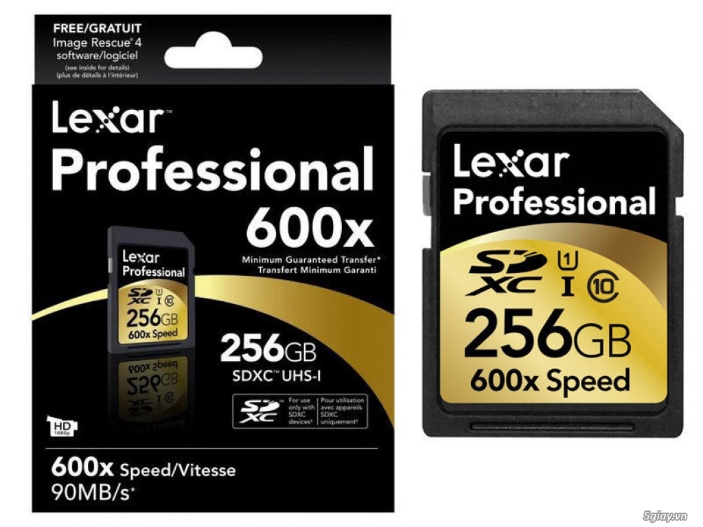 Thẻ nhớ máy ảnh Lexar 256GB Professional 600X SDXC UHS-I 90MB/s - 1