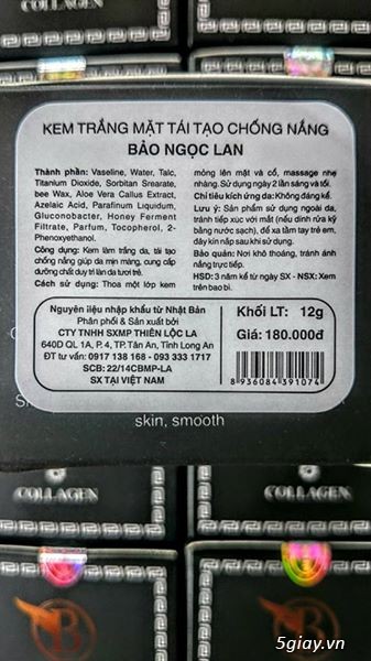 MỸ PHẨM CAO CẤP BẢO NGỌC LAN kem chuyên trắng da tốt nhất - 15