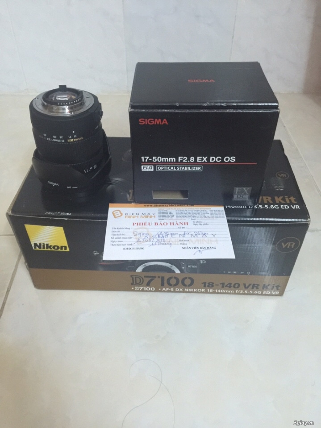 Nikon D7100 + Sigma 17-50, Mới 99,99% còn Bảo Hành Hãng - 8