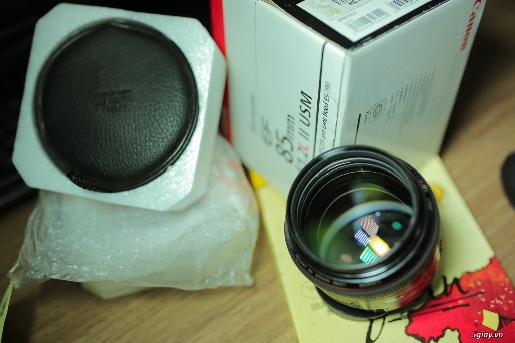 Bán Lens Canon EF 85mm f/1.2L USM Mark II  code UC mua tại Khánh Long ( fullbox) - 7