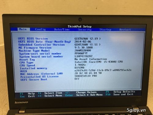Lenovo ThinkPad X240 12.5 Intel i5-4300U Dual Core 1.9GHz 8GB 180GB SSD Win 8.1 giá 9.500 triệu - 3