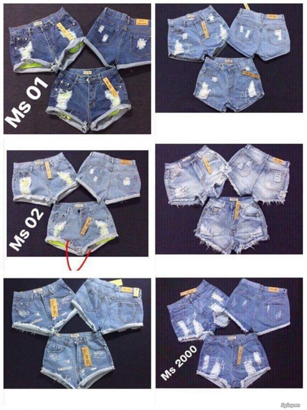 Đầm và quần jean sọt - 2