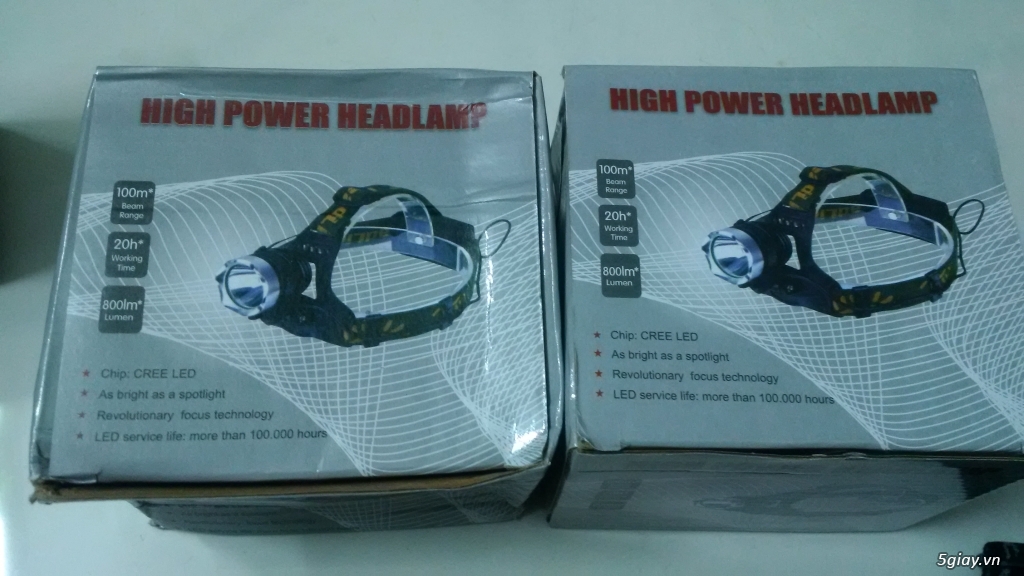 Đèn led phượt đội đầu Cree XM-L2 chính hãng E-Master - 1