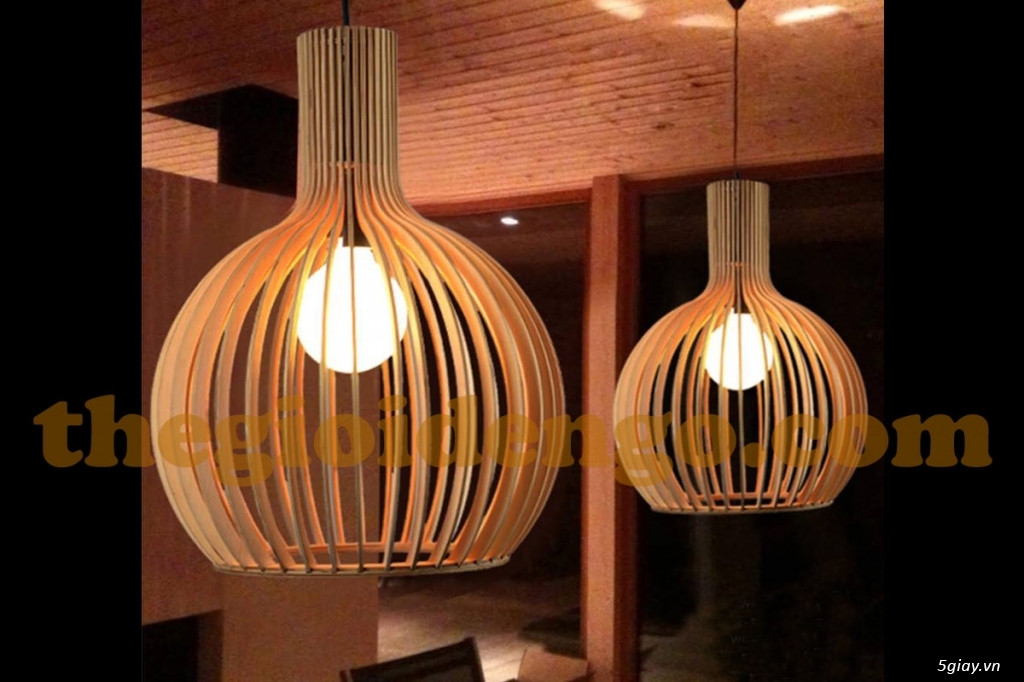 Cung cấp đèn gỗ sỉ lẻ các loại đèn gỗ thả trần, treo tường, ốp tường, âm sàn - 5