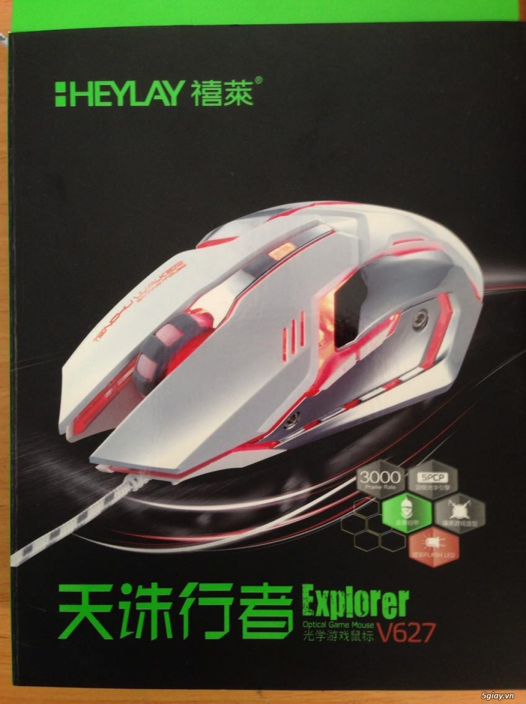 Chuột game mẫu pro cho các game thủ có đèn led 7 màu rất đẹp - 7