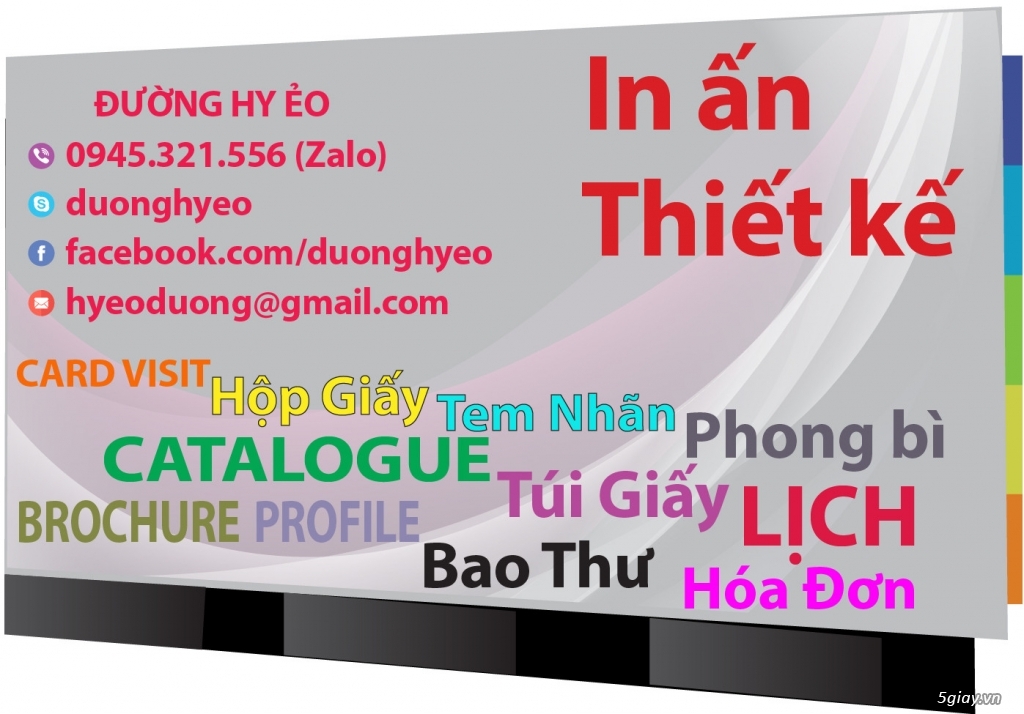 IN HỘP GIẤY, LỊCH TẾT, BROCHURE, CATALOGUE,......