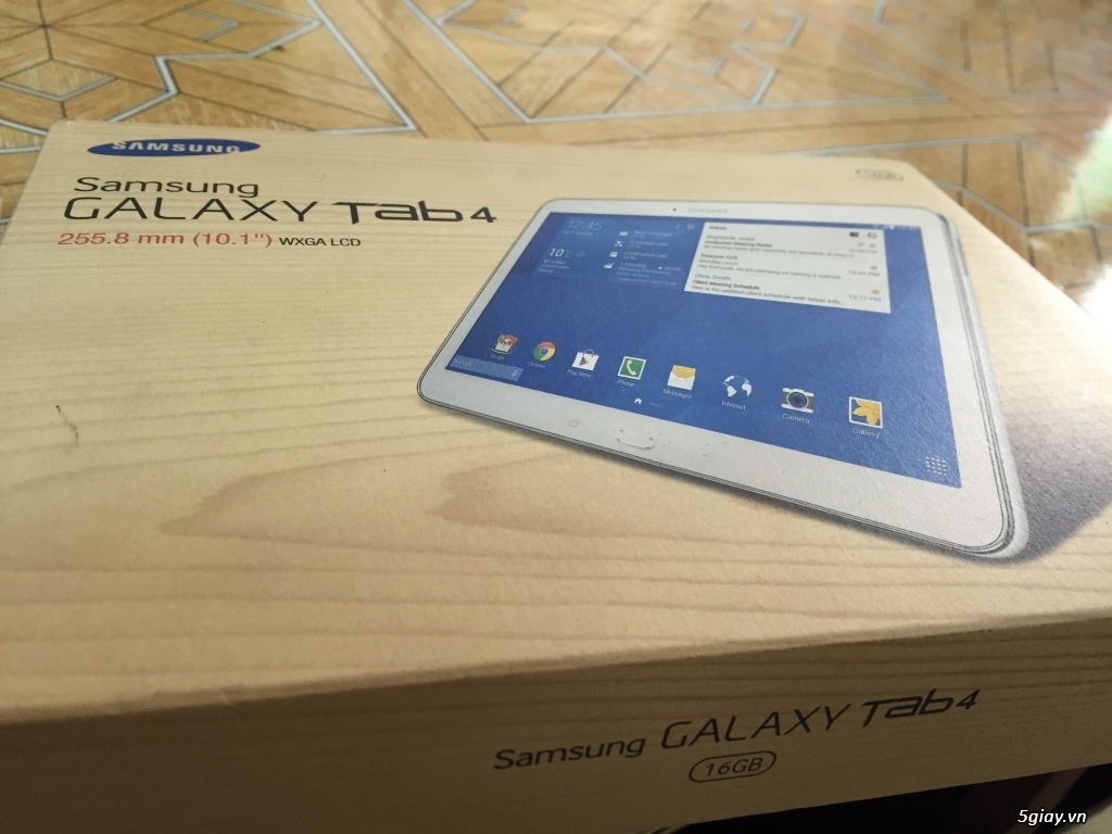 bán Samsung Galaxy Tab 4 10.1 T531 màu trắng mới 99% fullbox giá 4tr5 - 1