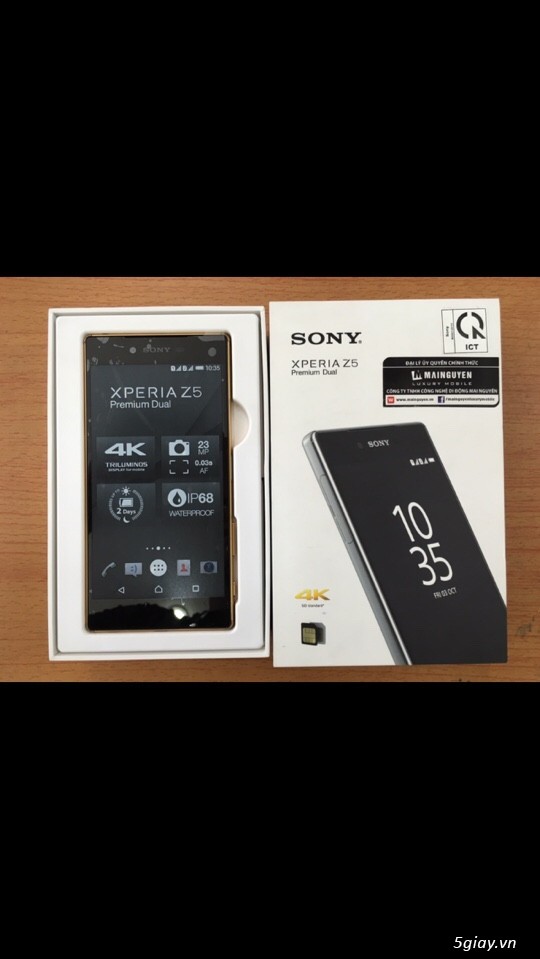 Cần bán Sony Xperia Z5 Premium 2 sim màu Vàng hàng công ty Sony VN - 1