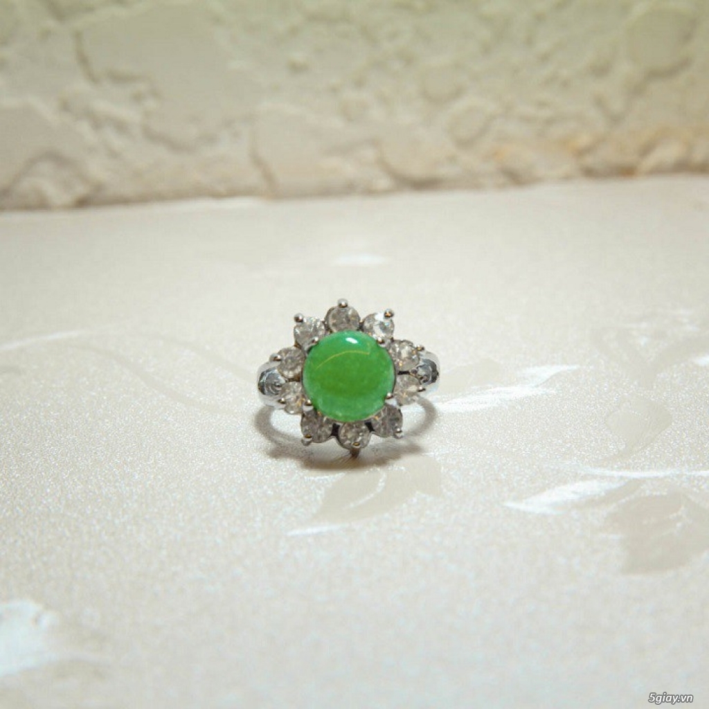 Nhẫn mạ vàng 18k đính đá - 3