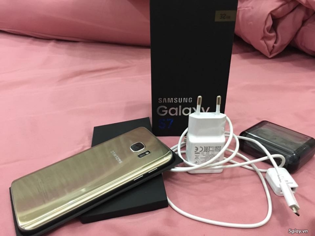 Samsung Galaxy S7 Gold 32Gb 2 Sim hàng chính hãng Samsung VN Like New 99% - 2