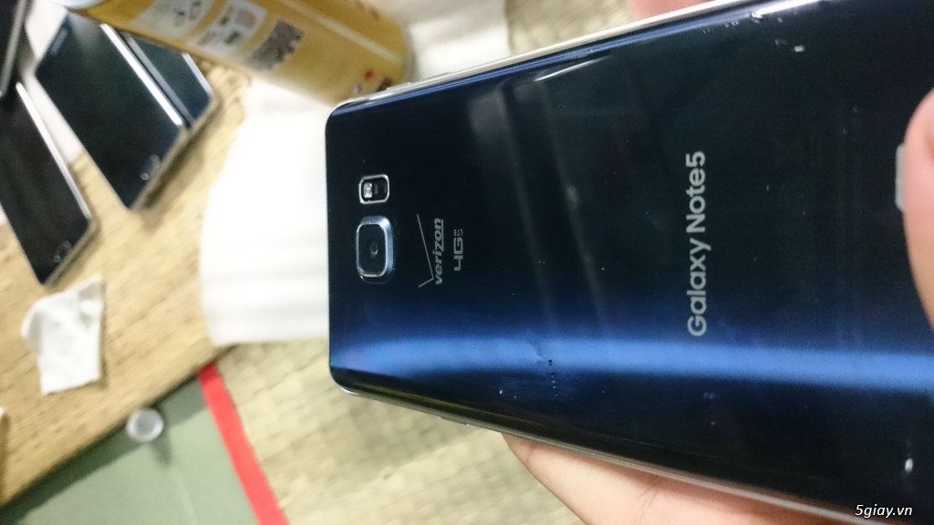 Samsung galaxy Note5 gold + xanh đen cực đẹp,  like new 99%, hình thật 100%, zin 101% - 2