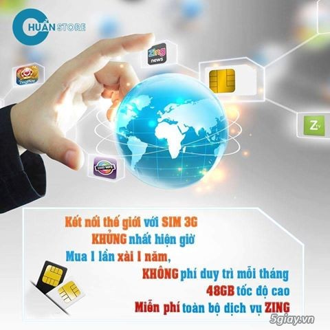Sim 4G === NGHE + GỌI + SMS + Free 48 Gb - 3