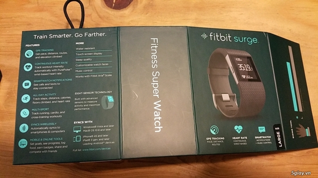 Fitbit Surge - Smartwach & theo dõi sức khoẻ,xach tay new - 2