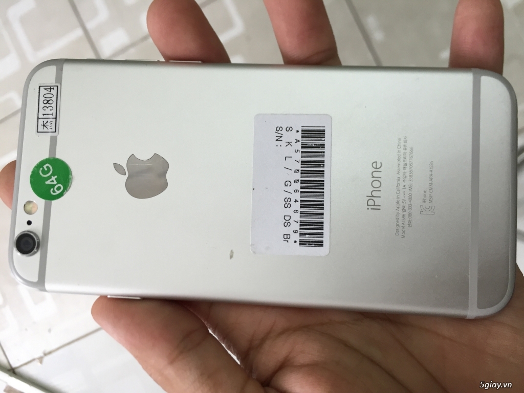 iPhone 6 trắng 64gb quốc tế - 2