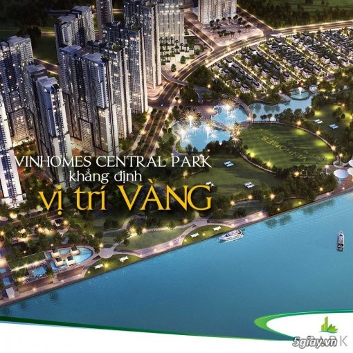 Chính chủ bán căn hộ 2PN giá hấp dẫn nhất dự án Vinhome Central Park. 0122 3033 469